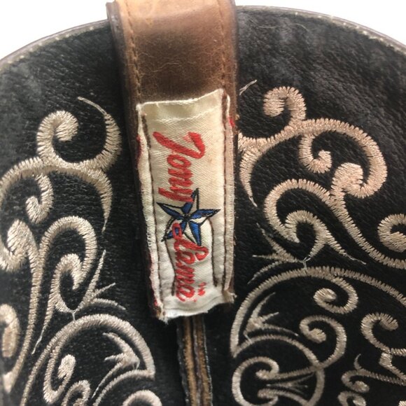 Tony Lama 11" Western Cowboy / Cowgirl Boot Embroidered Detail Women's Size 7.5 - Picture 9 of 12